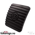 Gummi brems/clutch pedal med logo / kile type - original