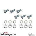 Bolter og washers for taktrekk fjærstangplate montering