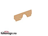 Gulvbelegg Gummi T-1 49-52, bak pedaler/torpedovegg, brun