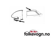 Gummi tak/kromlist Type-14 Karmann Ghia 60-71