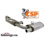 Eksosanlegg Type-2 72-79, CSP Python, 39/42mm