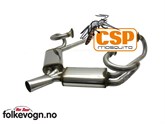 Eksosanlegg CSP Mosquito 356A m/erstatnigsrør, rustfritt