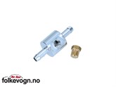Adapter/T-stykke for manometer, 8mm, 1/8-NPT, Malpassi