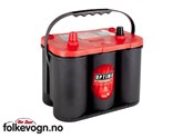 Batteri Optima 12v, Red Top 50Ah