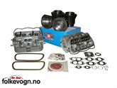 Motorsett topplokk/sylindre Type-1 1600 Dobbelport