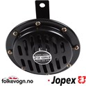 Horn 12V, sort, Bosch stil, VW og Porsche